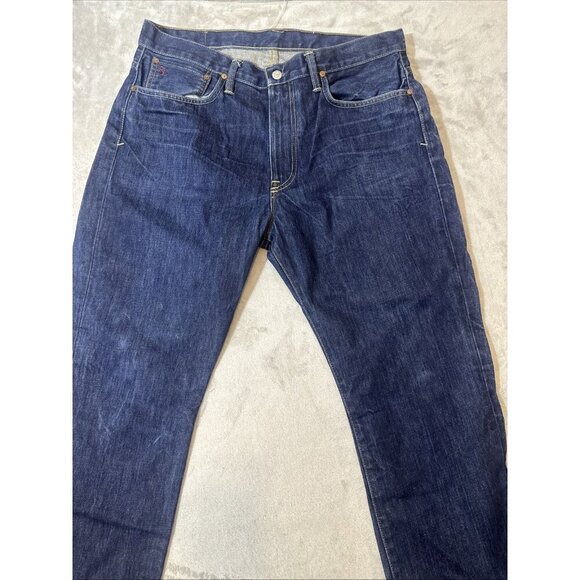 Men’s Polo Ralph Lauren Denim Jeans Dark Wash Vintage 67 Straight 35x30 - Picture 4 of 14